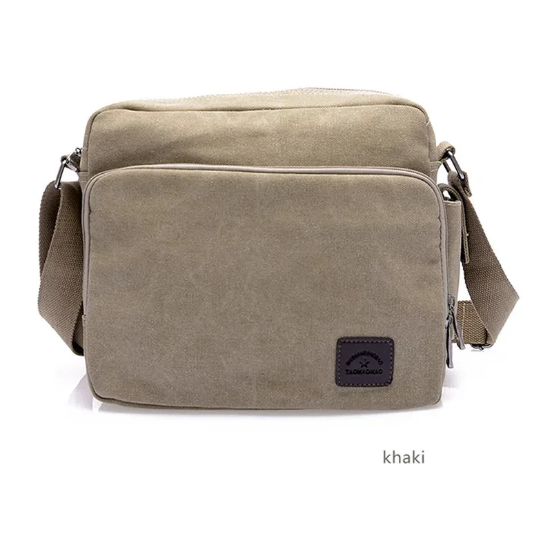 sac en toile vintage pour hommes, sac à bandoulière initié, multifonction décontracté, portefeuille messager de voyage, sac de voyage extérieur bolso, étuis à bombes