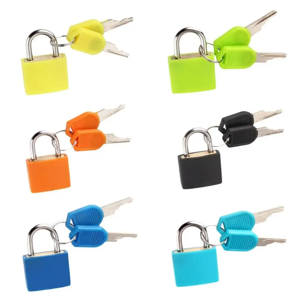serrure de porte d'armoire de sécurité antivol, mini-cadenas de valise, acier de bain, petite serrure à bagages, fournitures de voyage, 2 prédire, 23mm
