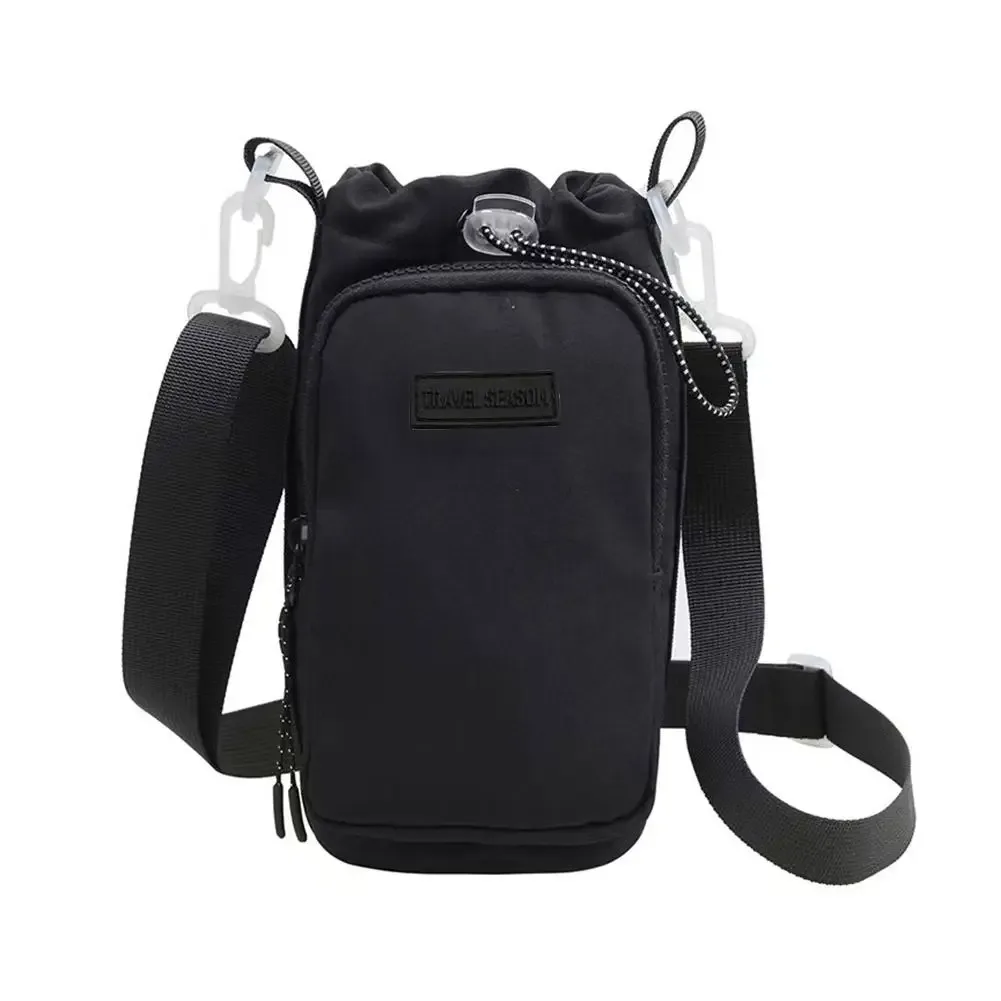porte-bouteille d'eau unisexe avec sangle, sac de transport de bouteille d'eau isolant avec poche pour téléphone, sac à bandoulière pour bouteille d'eau