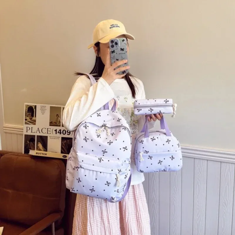 1 ensemble de sacs à dos 3 en 1 pour femmes, étudiantes, grande capacité, sac à dos de voyage décontracté, sac à dos élégant et polyvalent pour ordinateur portable, pour l'école