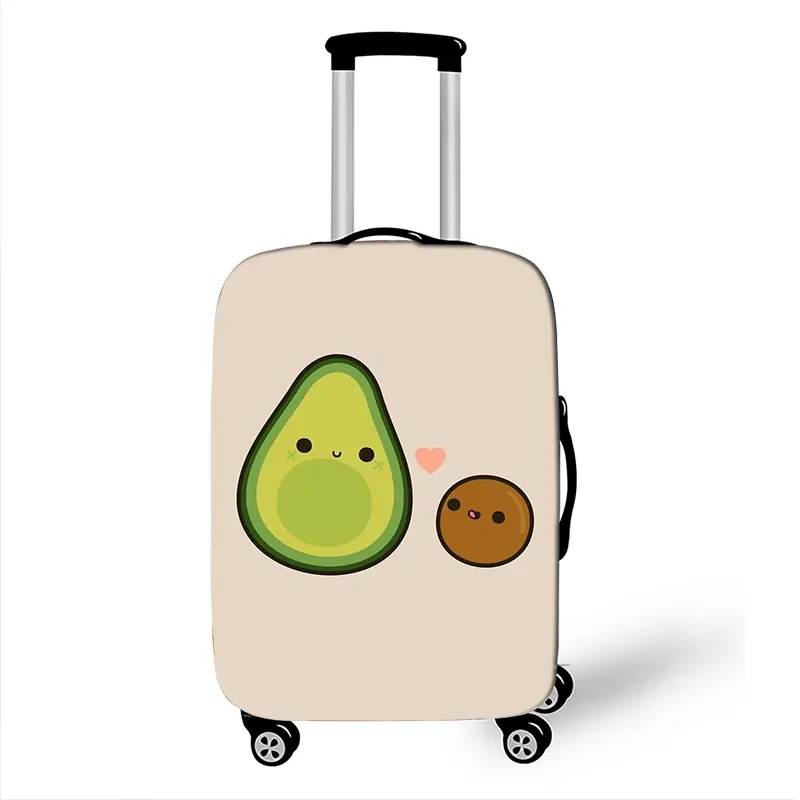 juste de bagage à motif d'avocat de style drôle, étui de protection anti-poussière pour valise logique, mode, 18 "-32"