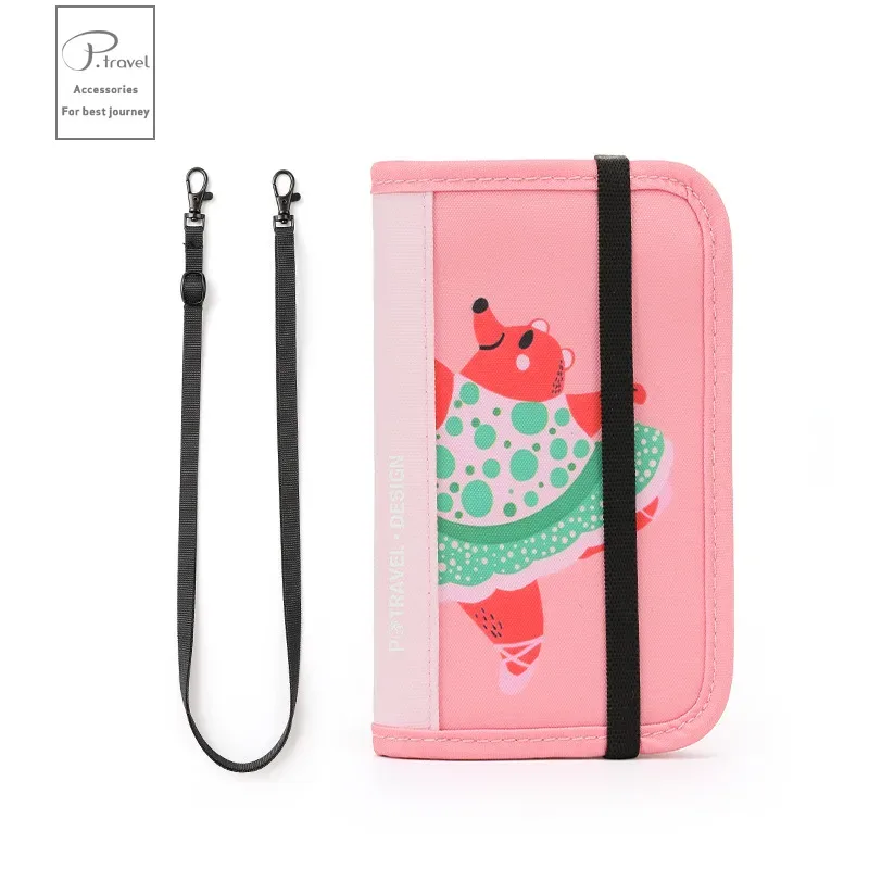 portefeuille de voyage rfid, porte-passeport, organisateur de cartes de crédit, pochette à fermeture éclair, organisateur de documents, accessoires de voyage antivol