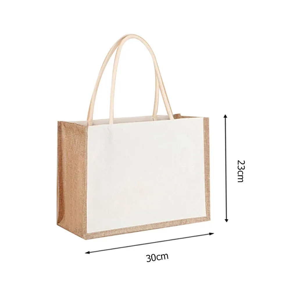 sac fourre-tout en toile de jute pour femme, sac à soupe grill, sac d'épicerie de grande capacité, sacs à provisions étanches et réutilisables, sac à main