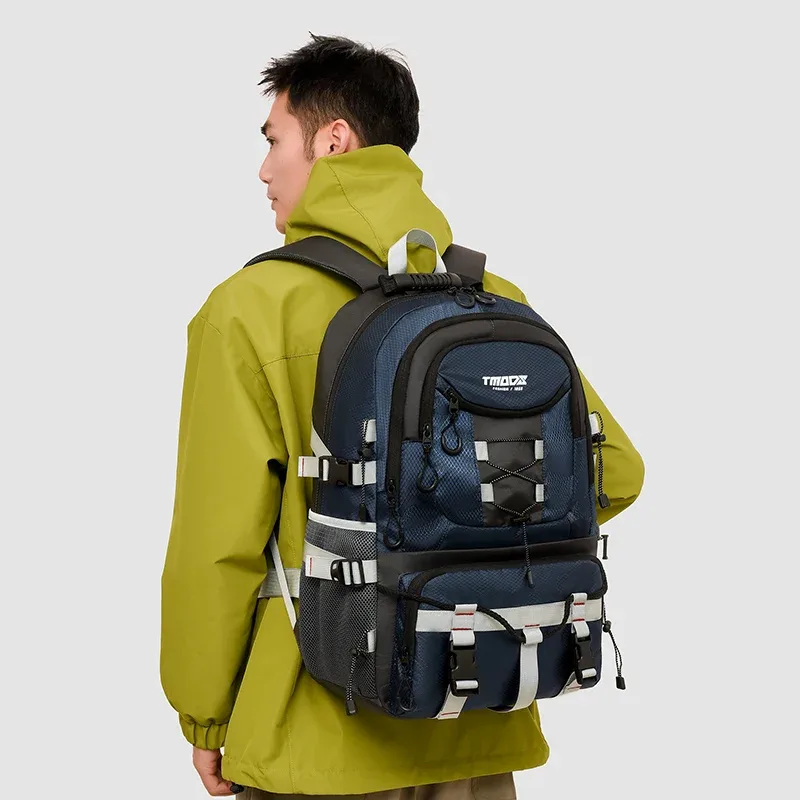 sac à dos multicolore, sac d'alpinisme décontracté pour hommes, sac de grande capacité pour les déplacements quotidiens