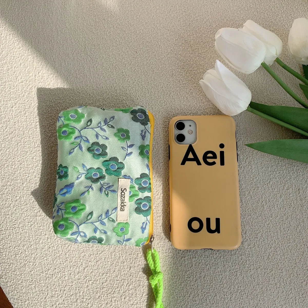 sac de rangement floral kawaii pour femmes, sac à main de voyage, sac à cosmétiques, sac à rouge à lèvres, porte-monnaie, sacs à main de maquillage mignons, portefeuille, étuis à crayons, sac en poudre