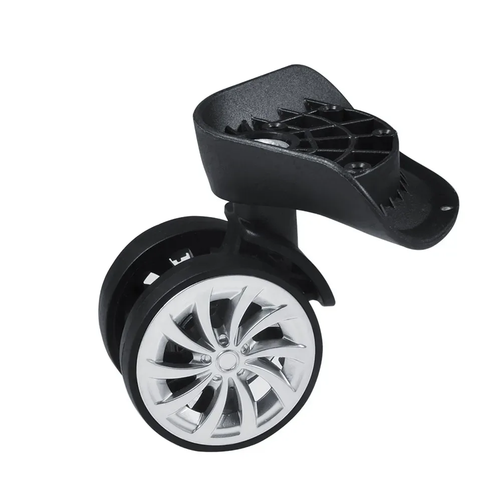 roue pivotante plastique rose rotation 360 degres remplacement accessoire bagage maniabilite facile usage voyage