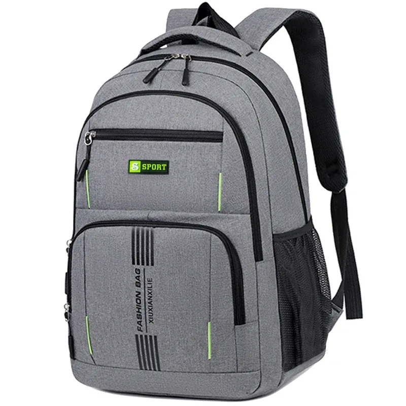 sac à dos de style neutre pour hommes et femmes, adapté aux voyages d'affaires et aux cartables pour étudiants, avec plusieurs couches de poches
