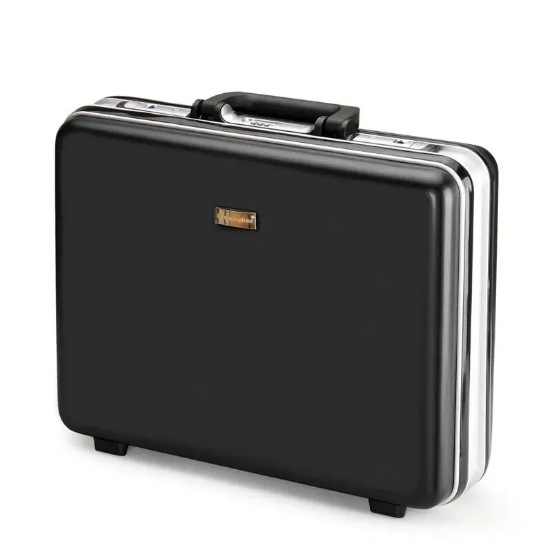 mallette d'affaires antivol avec cadre en aluminium de 18 pouces, étui sécurisé pour ordinateur portable avec serrure tsa pour voyage, sac à main de rangement durable