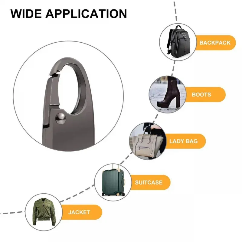 boucle pratique accessoire métallique boucle sangle transport sac valise couleur argent gris noir doré bronze usage voyage