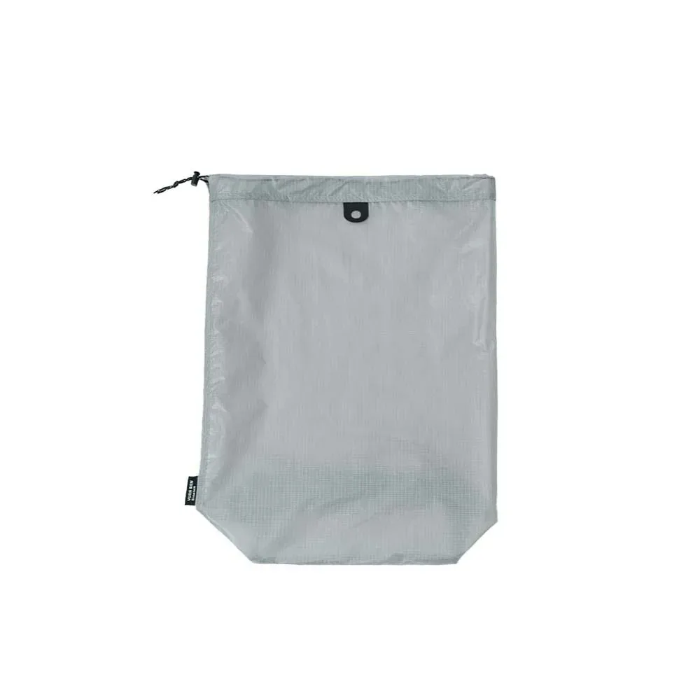 sac de rangement pour pantoufles en nylon enduit de silicone, pochette anti-poussière avec cordon de serrage, sac à chaussures couleur unie m/l