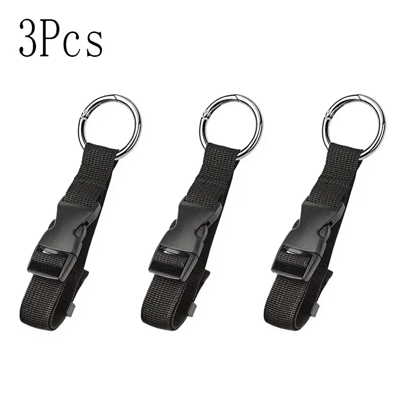 ceinture fixation sac nylon robuste anneau metail boucle forte transport voyage shopping aventure plein air