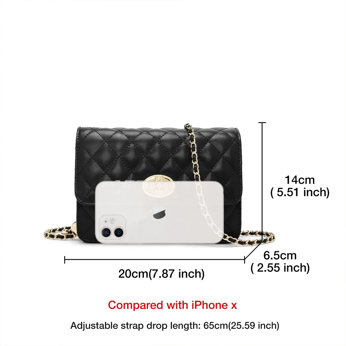foxer sac à bandoulière et sac à main en cuir croisé pour femme, sac classique à chaîne, cadeau pour femme, petite amie