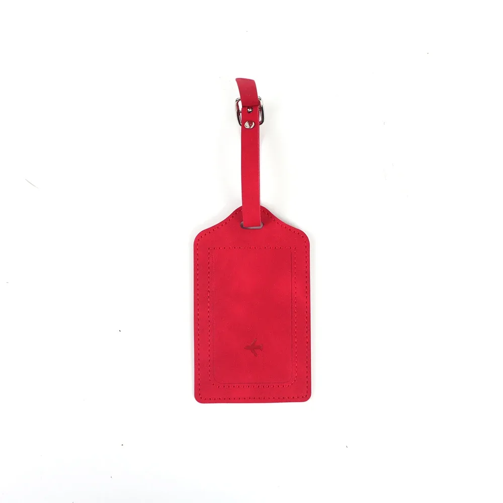 étiquette de bagage personnalisée en cuir pu avec nom, accessoire anti-perte pour voyage, carte d'embarquement en cuir