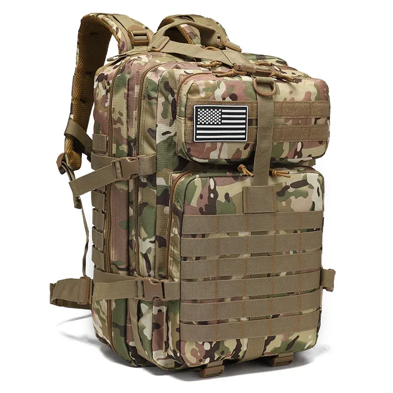 sac à dos tactique 45l, sac d'assaut tactique, sac de survie 3 jours, sac à dos de randonnée et de trekking