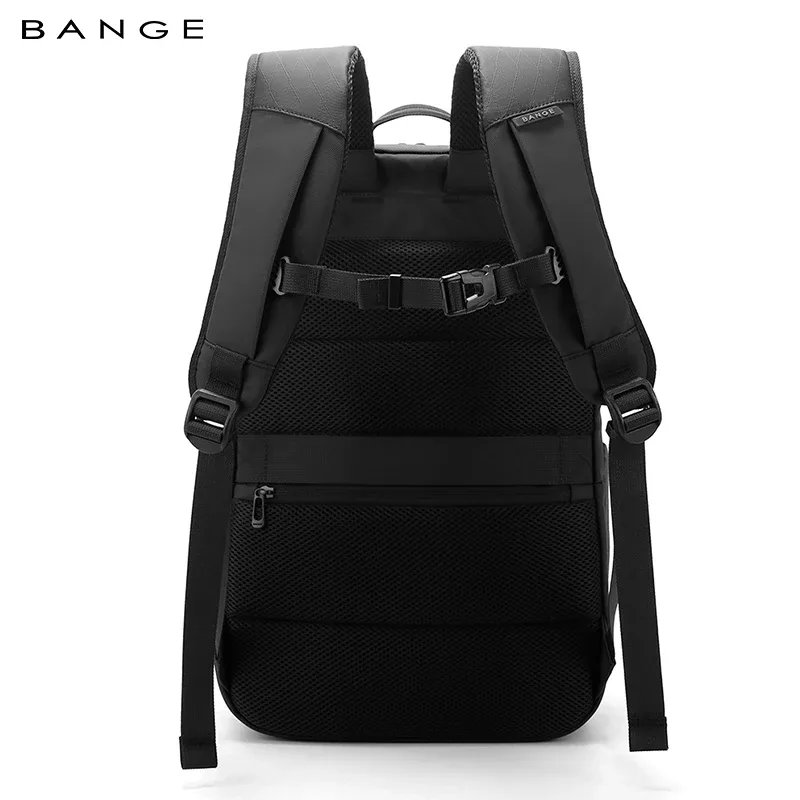 sac dos oxford université polyester noir bandes latérales poches grandes capacites eau preuve voyage ordinateur portable