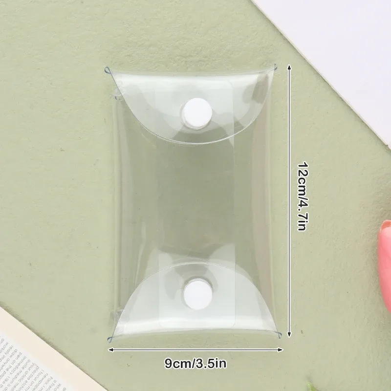 petit portefeuille transparent en pvc pour femme, mini portefeuille pour femme, sac de rangement pour pièce de monnaie, clé, rouge à lèvres, casque, enfants, filles