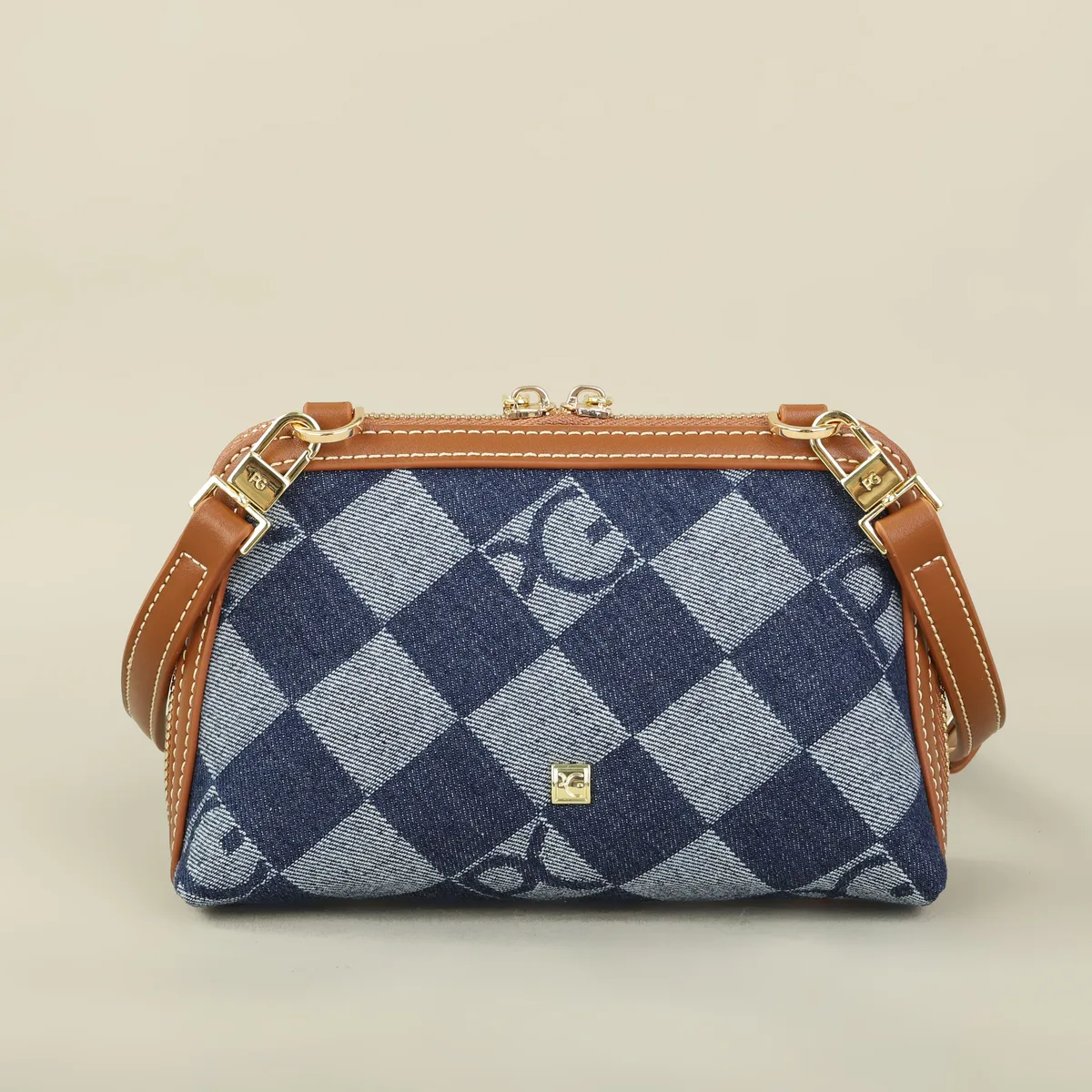 pg – sac à bandoulière en toile imprimé avec lettres pour femmes, petit sac à main de luxe à la mode pour usage quotidien