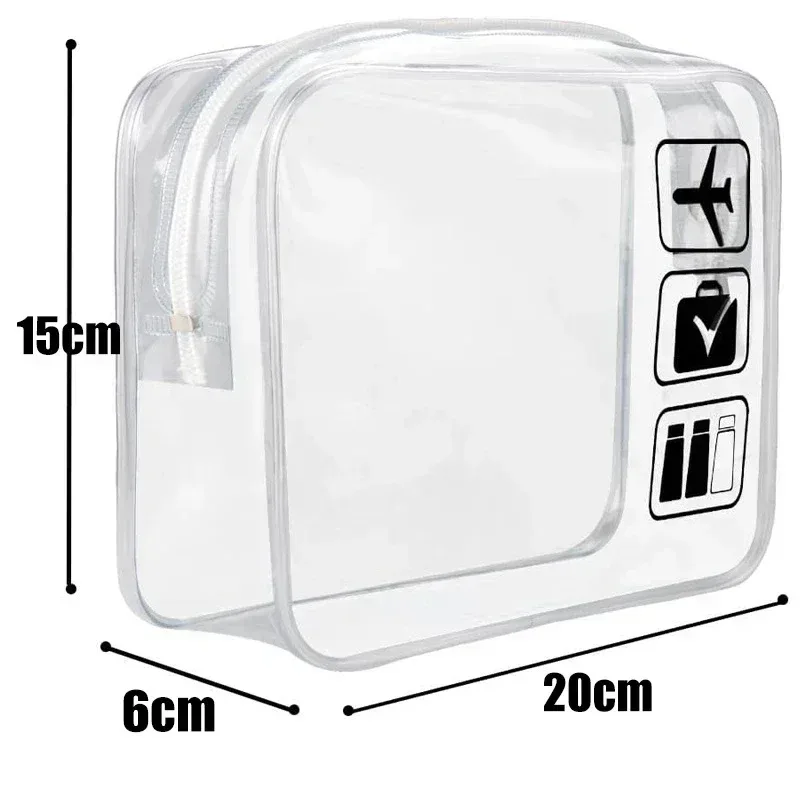 1/3 pièces transparent fermeture éclair maquillage sac organisateur boîte hommes femmes voyage clair sac cosmétique étanche toilette lavage maquillage sacs