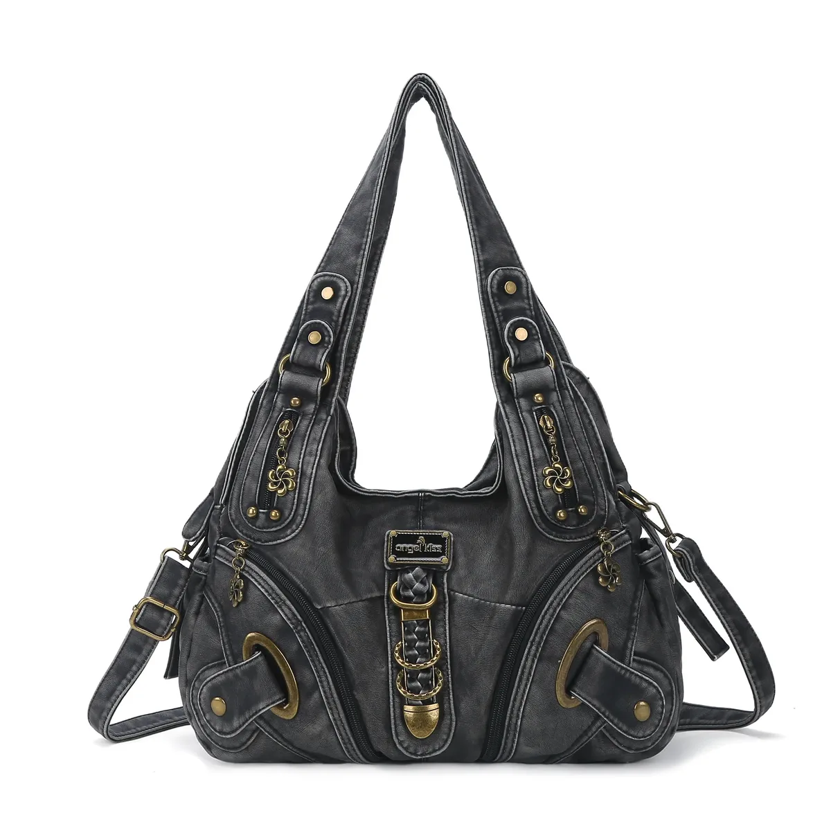 sac à main polyvalent pour femme, sac à bandoulière tendance, grand sac à poignée supérieure, sacoche, sac boulette, sac à bandoulière multi-poches, grand sac à main