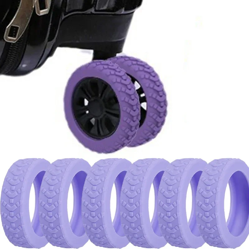protège roues silicone texturé anti rayures protection valise voyage silicone couleur divers dimensions petites moyennes grande usage idération transport