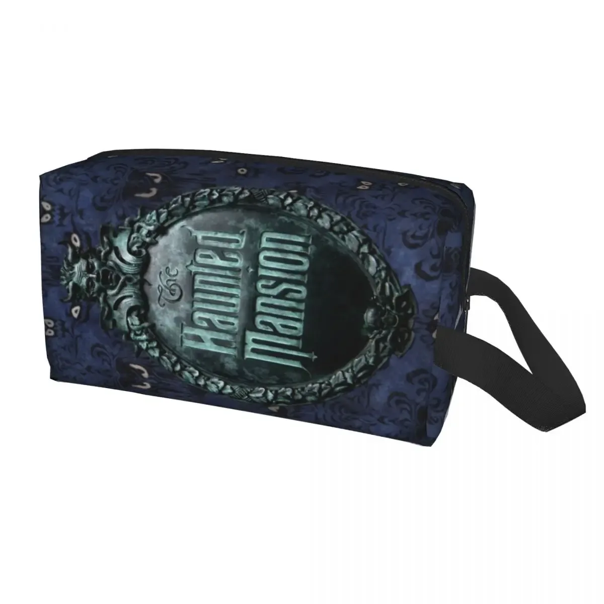 trousse de toilette de voyage personnalisée, mignonne, extensible, pour manoir hanté, maquillage, cosmétique, trousse de rangement, pour femme