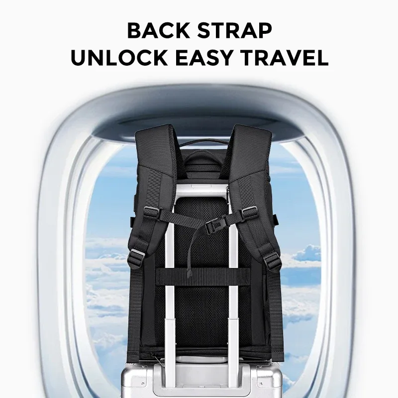 sac à dos fenruien pour homme, idéal pour le travail et les trajets quotidiens, avec compartiment pour ordinateur portable 16 pouces, fermeture éclair multicouche, sangle et compartiment à chaussures indépendant