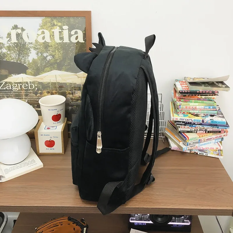 sacs à dos en tissu doux à motif de dessin animé pour femmes, sac d'ordinateur de grande capacité, sacs à main initiés, haute qualité, nouvelle mode