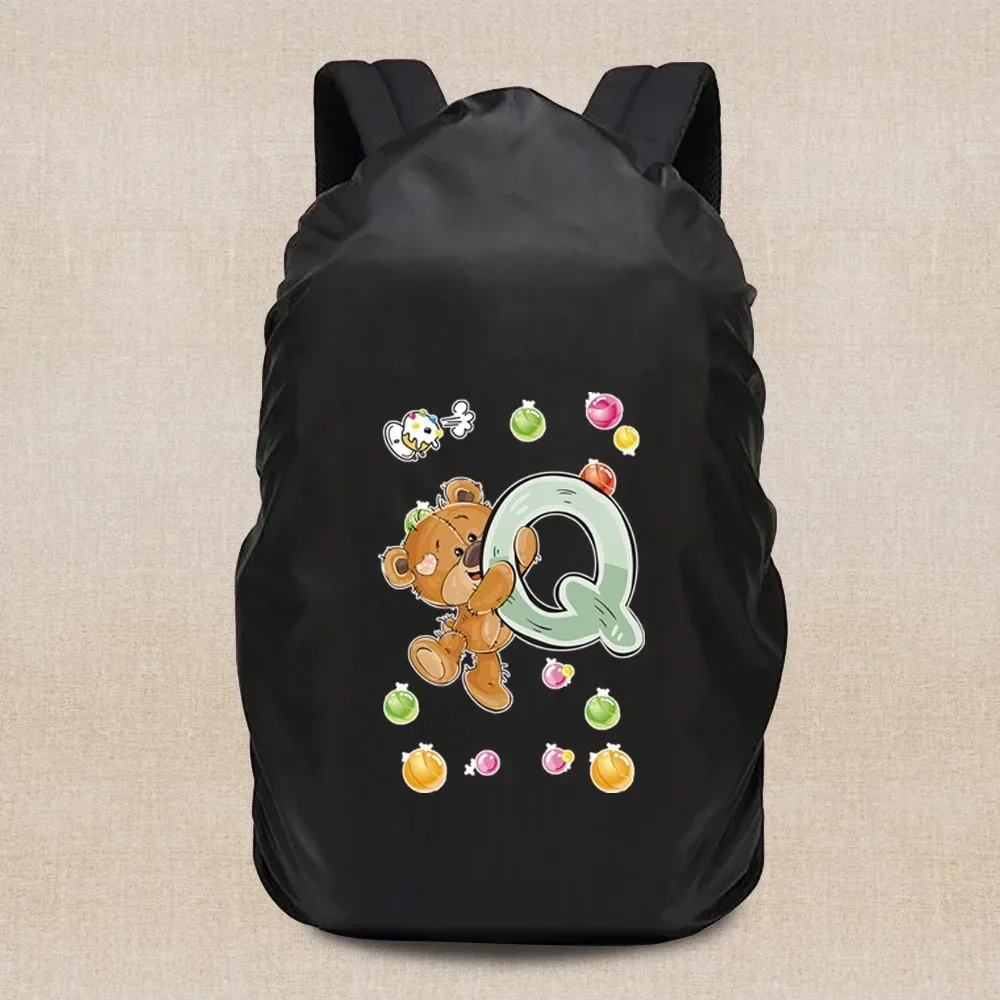 housse de pluie portable légère, housse de voyage série ours 20-70l, sac à dos de camping, étanche à la poussière, accessoires de voyage