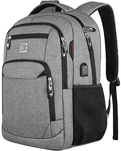 sac à dos antivol pour ordinateur portable 15.6 pouces, pour voyage d'affaires, avec port de chargement usb, convient aux femmes et aux hommes