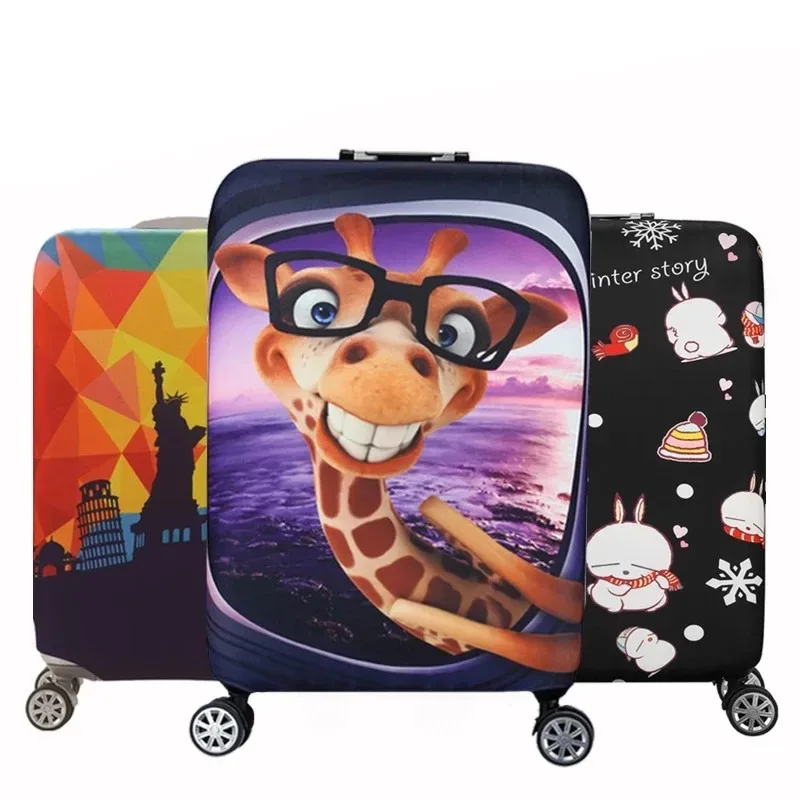juste de protection élastique pour valise de voyage, housse anti-poussière pour bagages, accessoires de voyage de l'unicef, 18 en effet-32