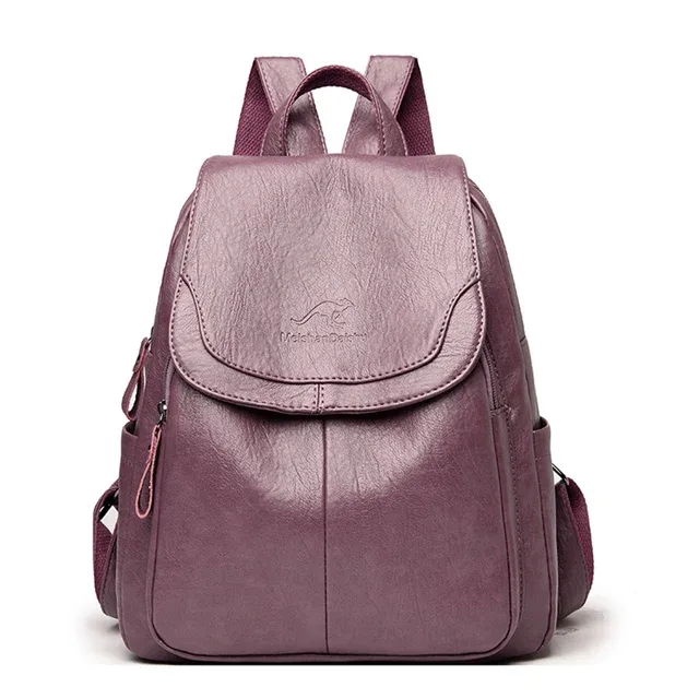sac à dos en cuir de grande capacité pour femmes, sac d'école vintage de bonne qualité, sac à dos de voyage pour dames
