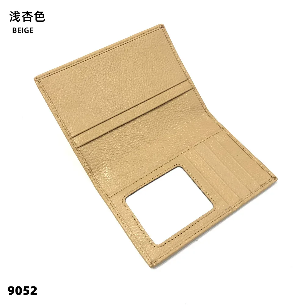 portefeuille porte-passeport personnalisé en cuir, sac à documents de grande capacité pour hommes et femmes, couverture de passeport en cuir pratique