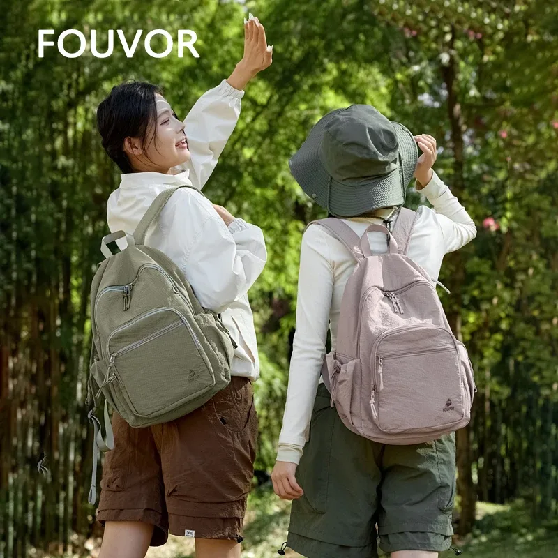 sac à dos pliable grande capacité pour femme fouvor 2026, léger, tendance, pour voyage en extérieur, randonnée, sac à dos décontracté 3059-13