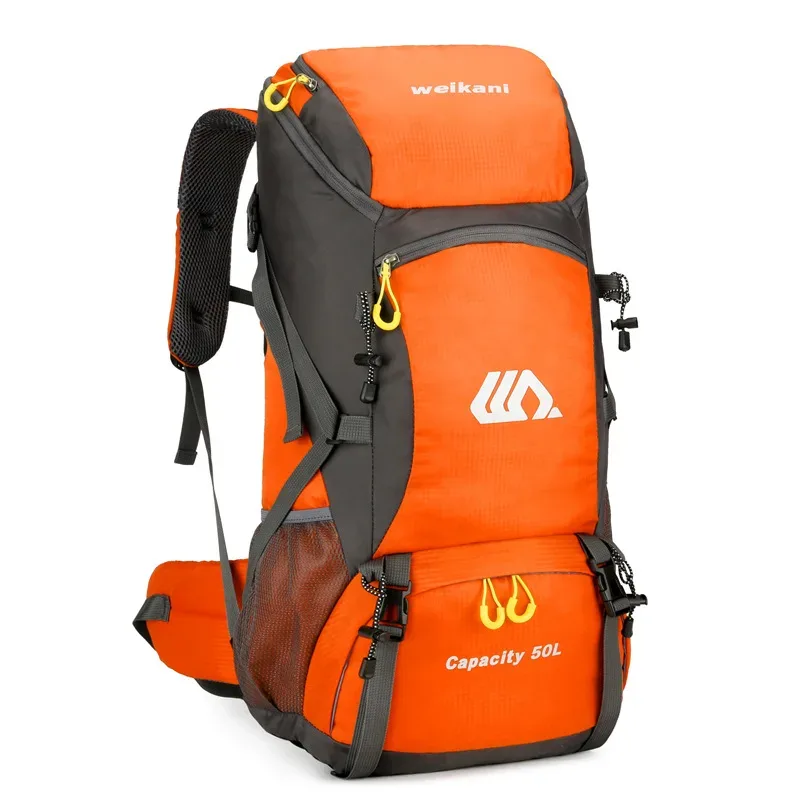 grand sac à dos de voyage étanche pour homme, sac de camping, sac à dos de randonnée, sac de tourisme, sports de plein air, escalade, canadisme, 50l