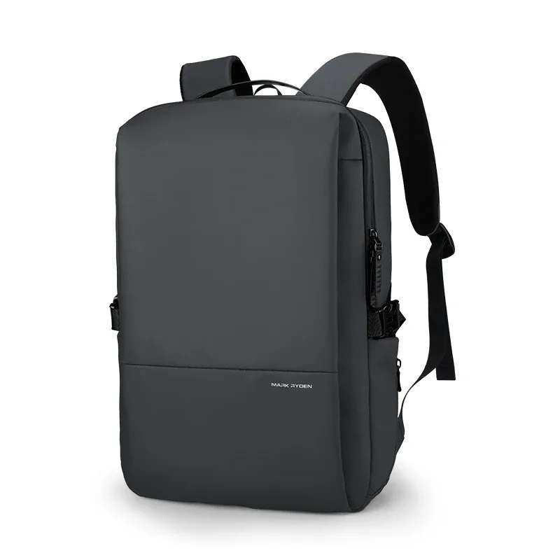 sac à dos pour ordinateur portable mark ryden, tissu oxford hydrofuge avec poche rfid et porte-bouteille d'eau