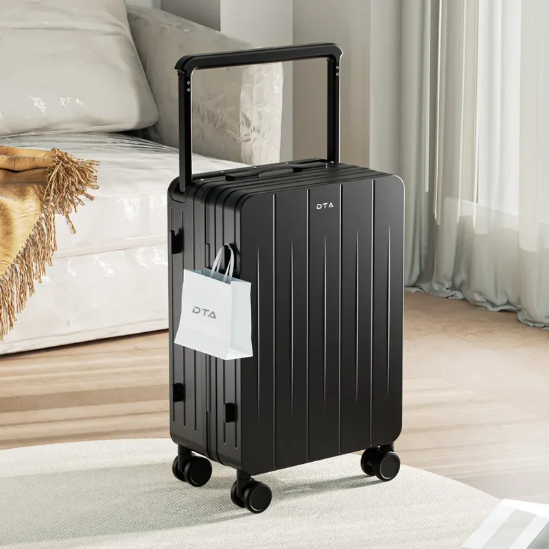 bagage femme 20 "petit boîtier de chariot nouvelle valise haute apparence niveau voyage 24 étui en cuir rose clair