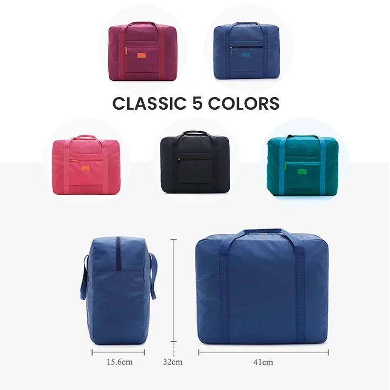 sac de voyage pliable compact et léger, unisexe, idéal pour les bagages à main, parfait pour les week-ends et les voyages