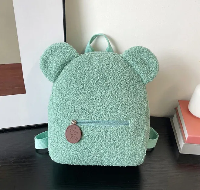 sac à dos ours en peluche personnalisé pour enfants, sac à dos ours en peluche pelucheux personnalisé, cadeaux du premier jour de l'école, sac à dos pour tout-petits, cadeau pour enfants