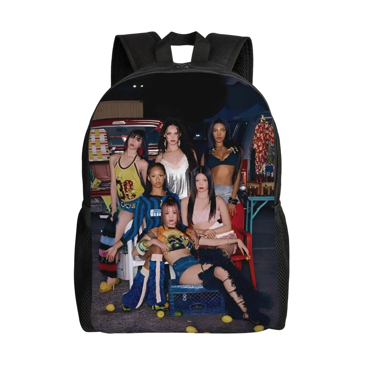 sac à dos katseye kpop pour hommes, femmes, adolescents, lycéens, sac à dos d'affaires, sacs en toile pour l'université, durables