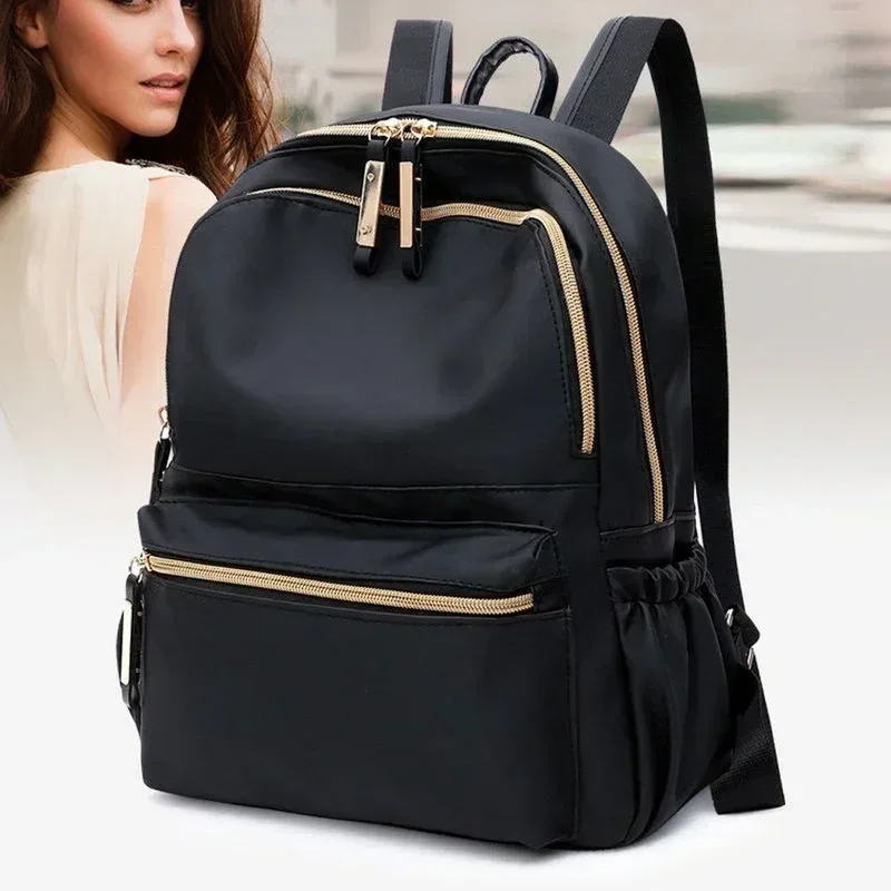 sac à dos classique imperméable grande capacité tendance pour femme, sac d'école pour ordinateur portable, sac de voyage mignon pour fille, sac à dos décontracté quotidien