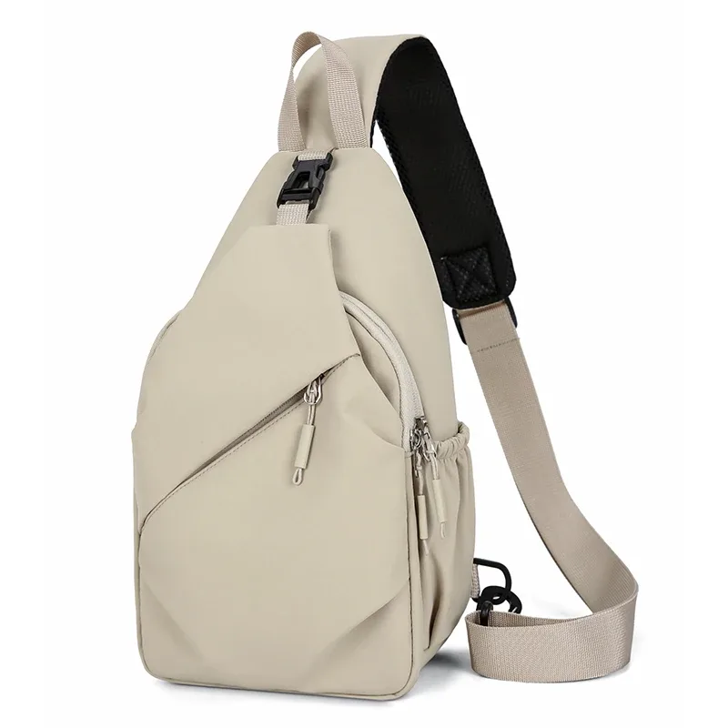 sac de poitrine unisexe grande capacité, sac de voyage décontracté imperméable, sac à bandoulière simple multifonctionnel