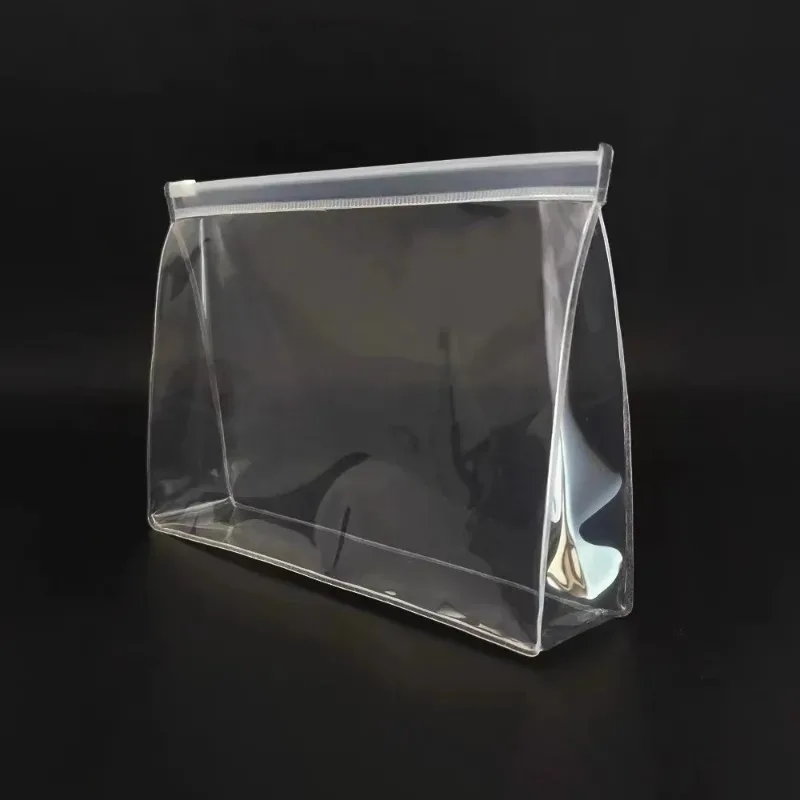 sacs à fermeture éclair en pvc givré, 1/12 pièces, rangement de cosmétiques 3d autoportant, organisateur de voyage, emballage d'échantillon scellé, accessoires lavables