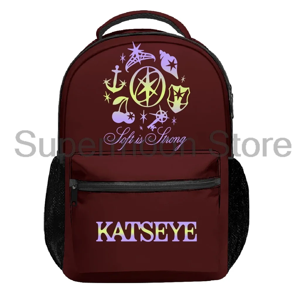 kpop katseye soft is strong sac à dos 2025 beau chaos tour femmes hommes sac à dos sac de voyage décontracté unisexe sac à dos en plein air