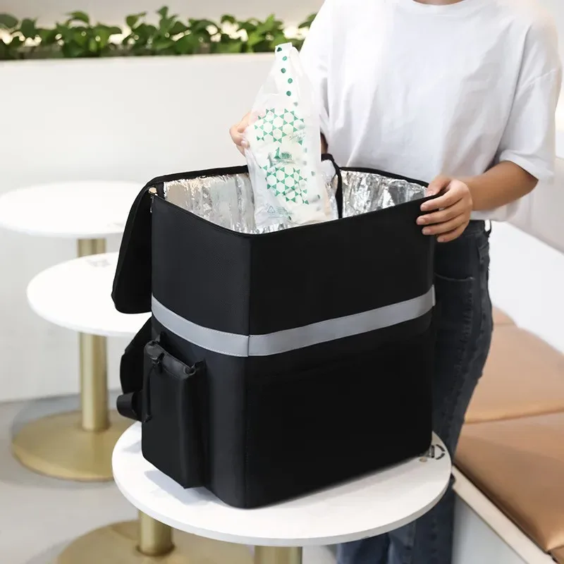 35l extra large sac alimentaire thermique sac isotherme boîte de réfrigérateur conservation des aliments frais livraison sac à dos isolé sac frais