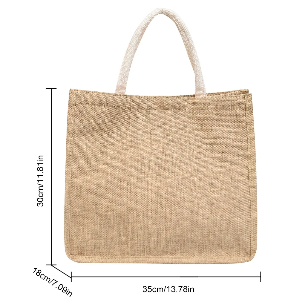 sac fourre-tout en toile de jute pour femme, sac à soupe grill, sac d'épicerie de grande capacité, sacs à provisions étanches et réutilisables, sac à main