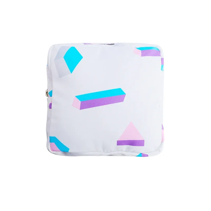 petit sac à cosmétiques de voyage pour femmes, trousse de maquillage rouge à lèvres pour filles, sac à serviettes hygiéniques, étui pour 03/présidence, sacs de rangement