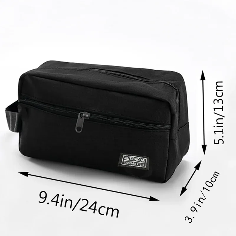 trousse de toilette d'affaires pour hommes, organisateur de maquillage de voyage, pochette de rangement de grande capacité, design de mode durable, idéale pour un usage quotidien
