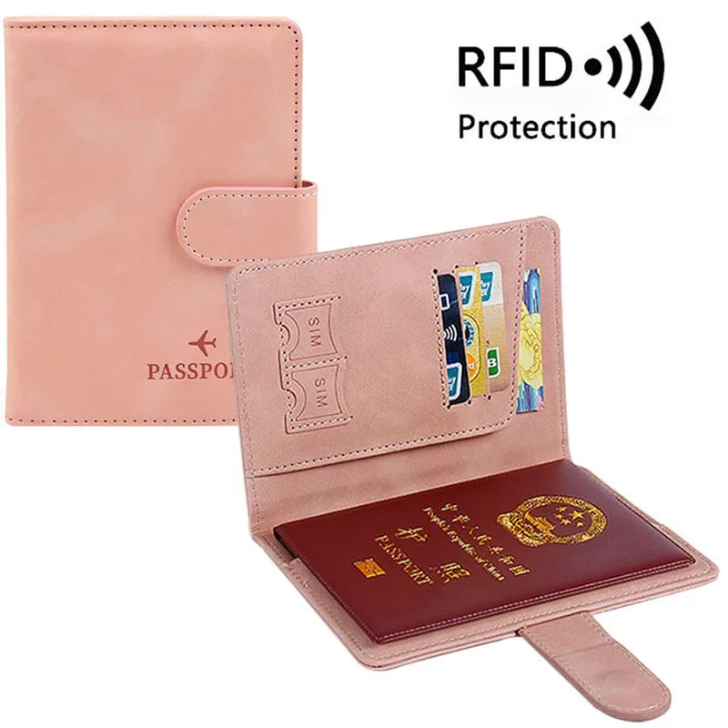 Étui pour passeport RFID, porte-passeport de voyage, nouveau portefeuille pour passeport, porte-carte de crédit, portefeuille de voyage, accessoires de voyage