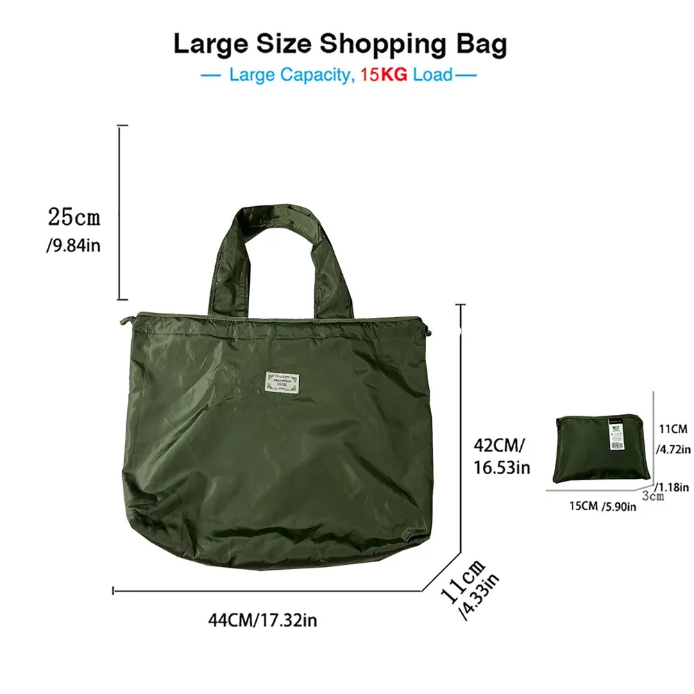 sac de courses pliable grande capacité, sac fourre-tout réutilisable portable, sac écologique imperméable pour supermarché, voyage et rangement