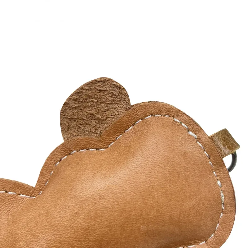 nouveau mignon singe en cuir de vache porte-clés mini hommes et femmes sac à main pendentif à la mode porte-clés sac à bagages pièces accessoires